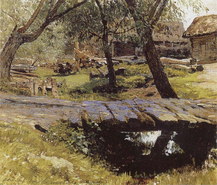 Little Bridge,Village of Savinskaya,Study